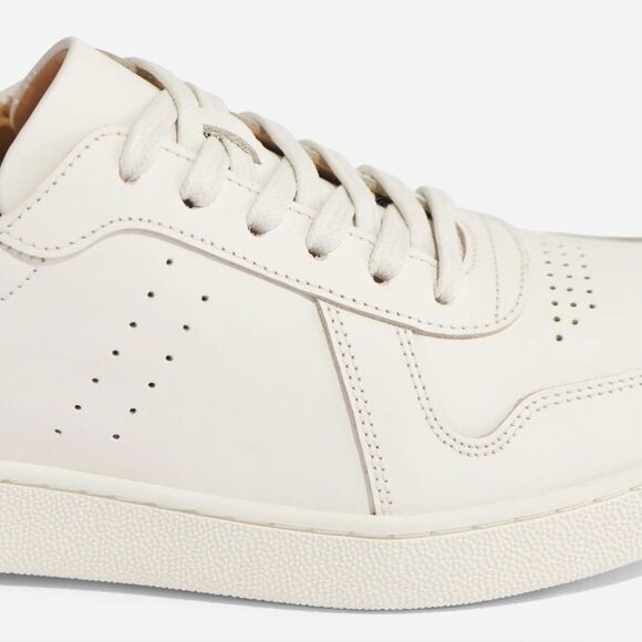 NIB NISOLO Women’s White Beto Go To Leather Court Sneakers Casual Shoes- Size 11 - Picture 7 of 14